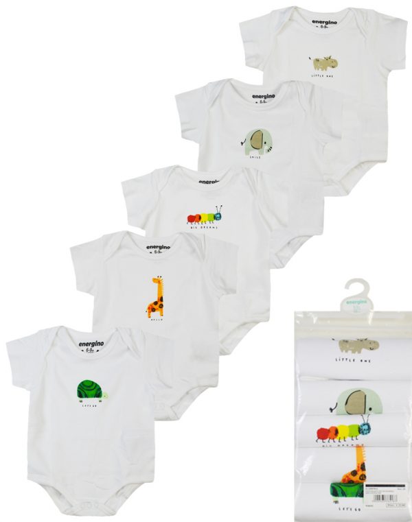Energiers 5pcs bodysuit unisex (0 - 15 months)