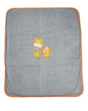 Κουβερτούλα με λιοντάρι & καμηλοπαρδαλη 84*84