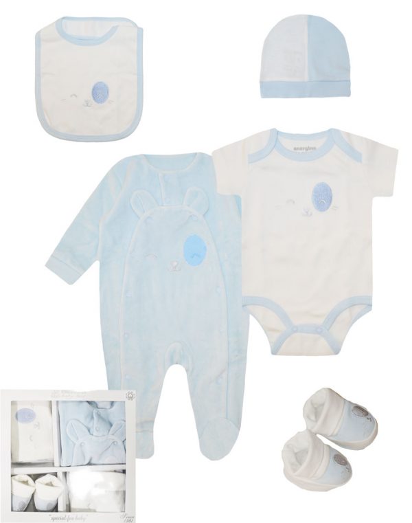 Energiers 5pcs gift set for baby boy  (0 -15 months)