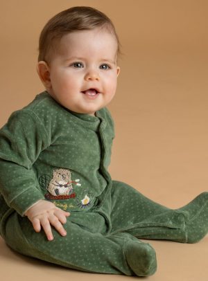 Baby velvet romper
