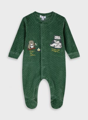 Baby velvet romper