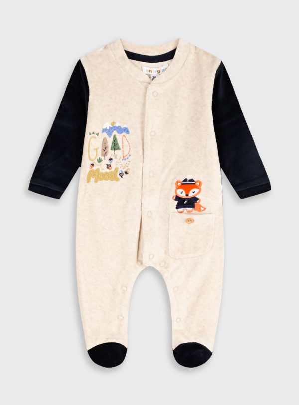 Baby velvet romper