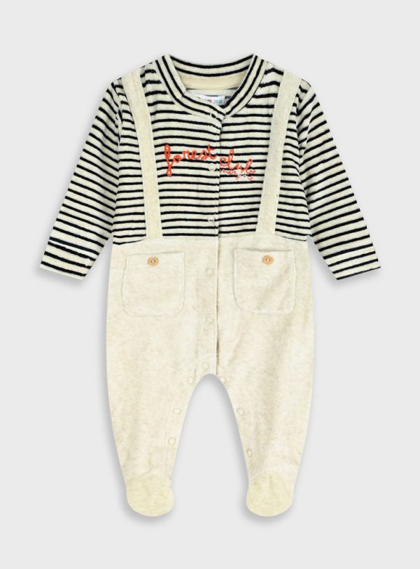 Baby velvet romper