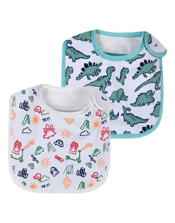 Baby Boy set 2-piece cotton bibs