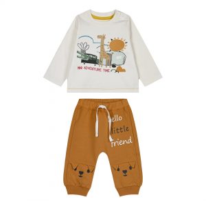 Baby boy΄s 2 piece set with print (0-18 months)