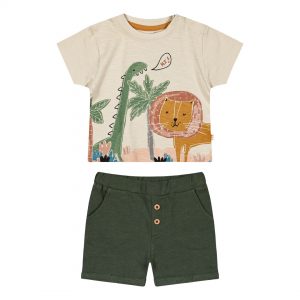 Baby boy΄s 2 piece set with print (0-18 months)