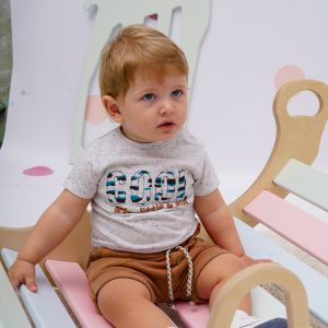 Baby boy΄s 2 piece set with print (3-18 months)