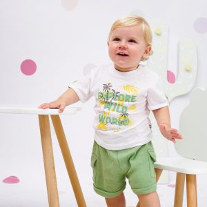 Baby boy΄s 2 piece set with print (0-18 months)