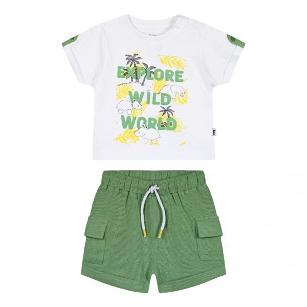 Baby boy΄s 2 piece set with print (0-18 months)