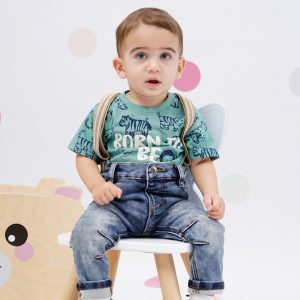 Baby boy΄s 3 piece set with print (6-18 months)