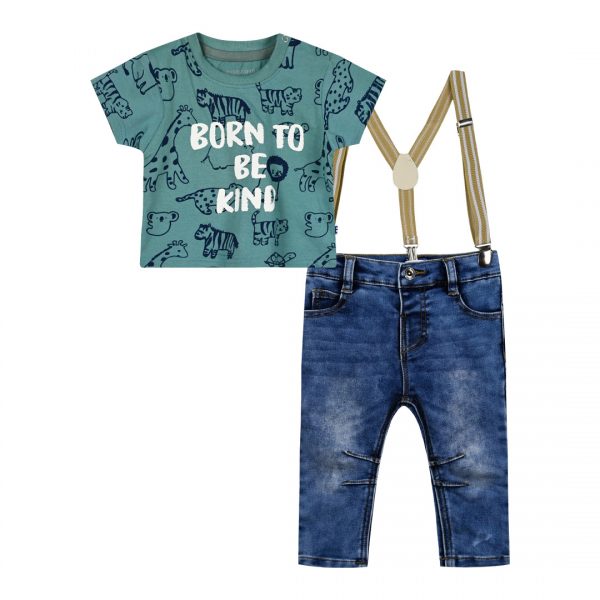 Baby boy΄s 3 piece set with print (6-18 months)