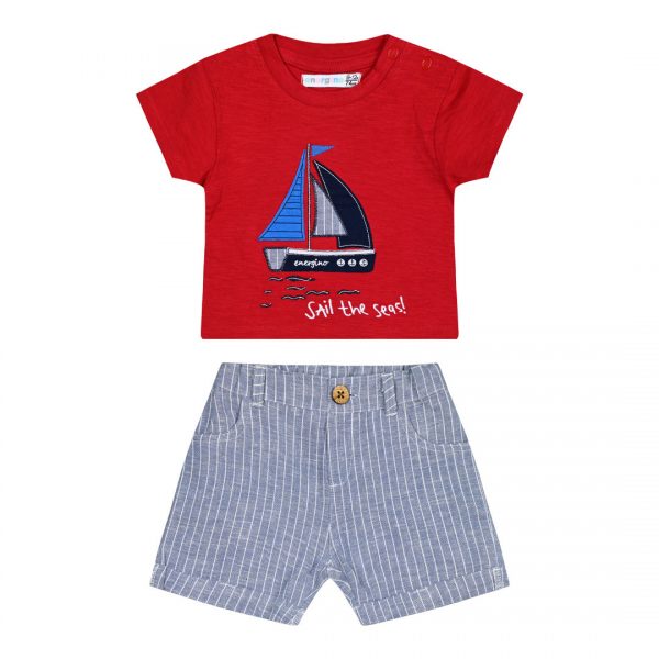 Baby boy΄s 2 piece set with embroidery (3-18 months)