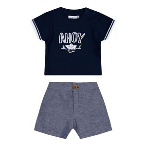 Baby boy΄s 2 piece set with print (6-18 months)