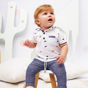 Baby boy΄s 2 piece set with embroidery (6-18 months)