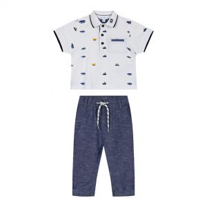 Baby boy΄s 2 piece set with embroidery (6-18 months)