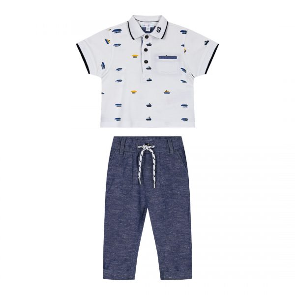 Baby boy΄s 2 piece set with embroidery (6-18 months)