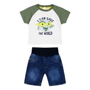 Baby boy΄s 2 piece set with print (3-18 months)