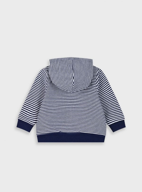 Striped zip hoodie for baby boys (3 - 24 months)
