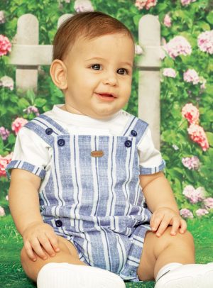 Set t-shirt and dungarees for baby boys (0 - 18 months)