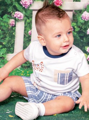 Set t-shirt and shorts for baby boys (3 - 18 months)