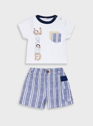Set t-shirt and shorts for baby boys (3 - 18 months)