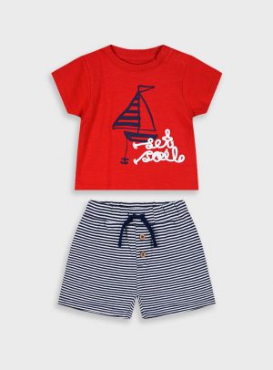 Set t-shirt and shorts for baby boys (3 - 24 months)