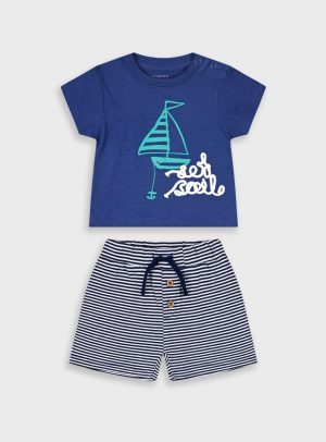 Set t-shirt and shorts for baby boys (3 - 24 months)