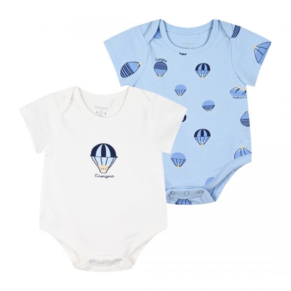 Set of 2 bodysuits for baby boys (0 - 18 months)