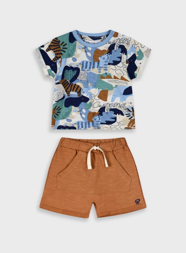 Set t-shirt and shorts for baby boys (3 - 18 months)