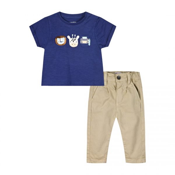 Set t-shirt and pants for baby boys (6 - 24 months)