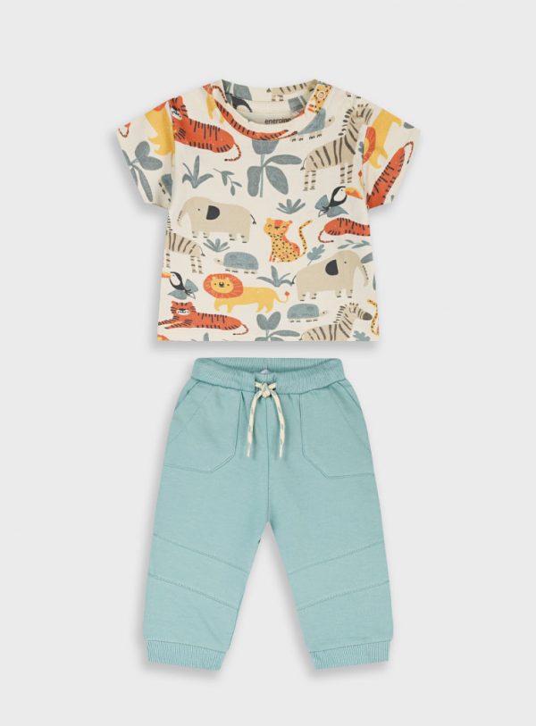 Set t-shirt and pants for baby boys (3 - 18 months)
