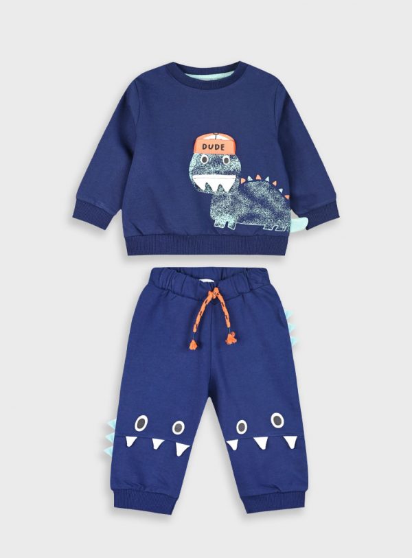 Tracksuit set with print for baby boys (0 - 24 months)