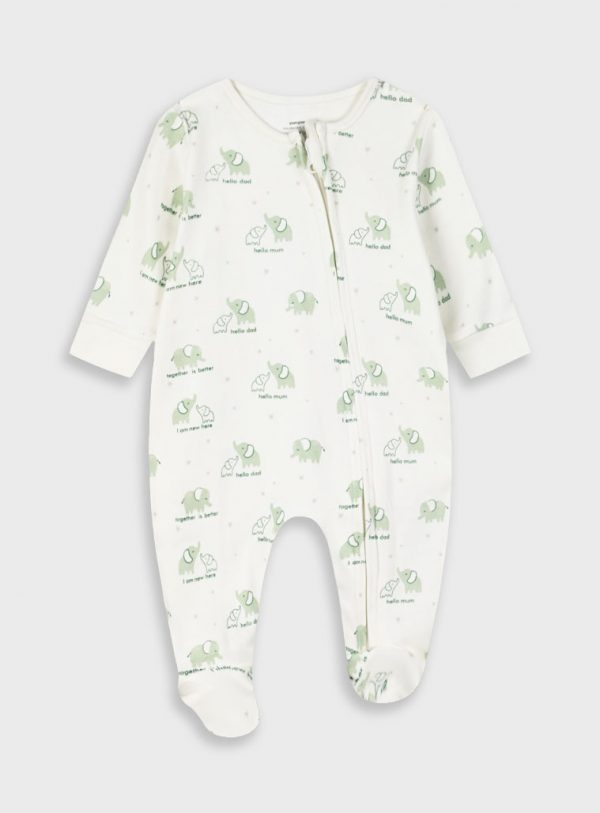 Romper for baby boys - organic cotton (premature - 9 months)