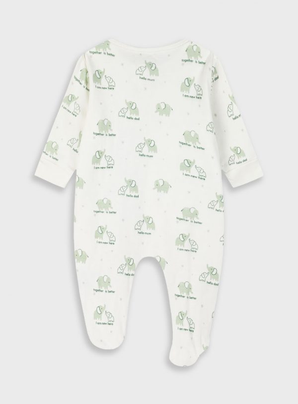 Romper for baby boys - organic cotton (premature - 9 months)