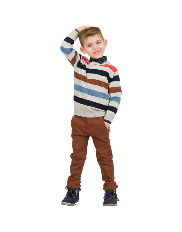Elastic cotton pants for Boys