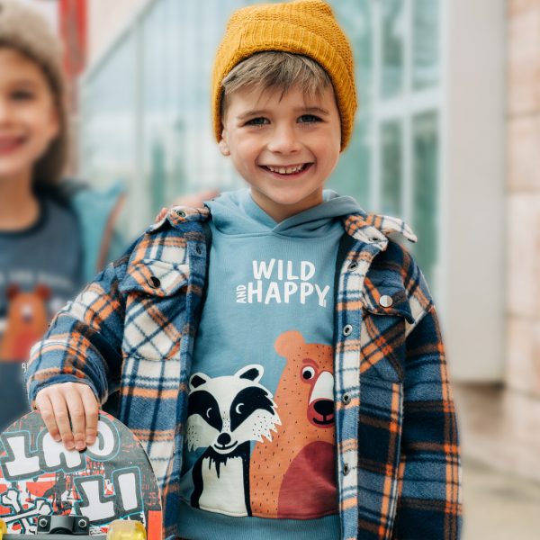 Fleece hoodie for boys