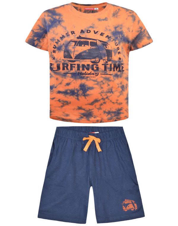 Set with printed t-shirt for boys