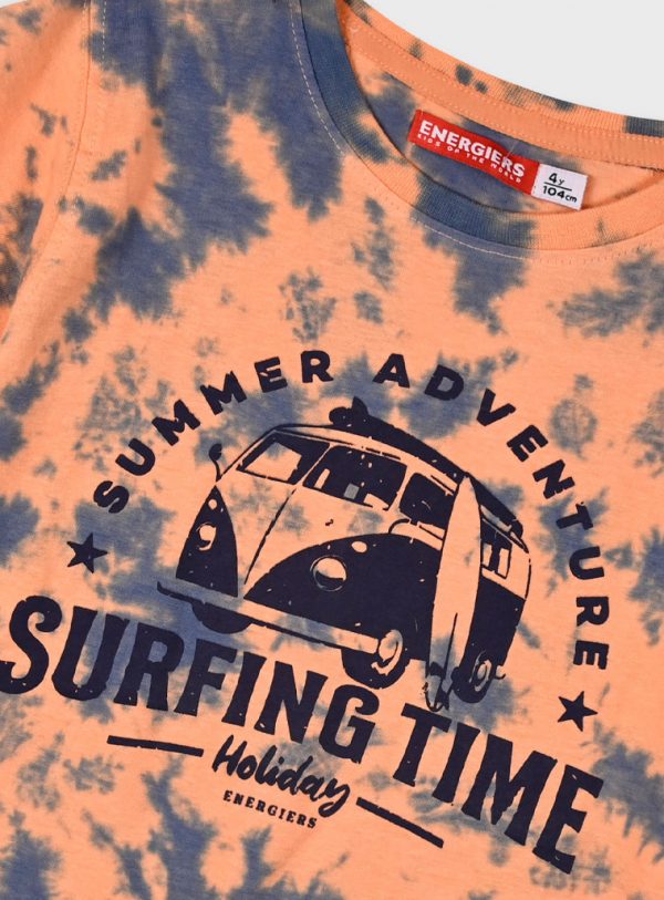 Set with printed t-shirt for boys