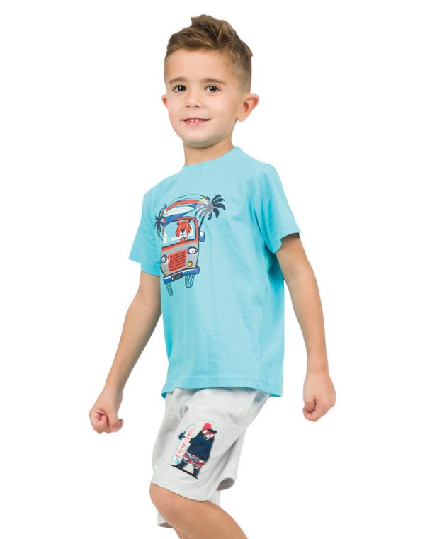 French terry bermuda for boys