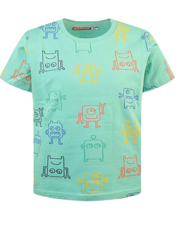 Set with printed t-shirt for boys