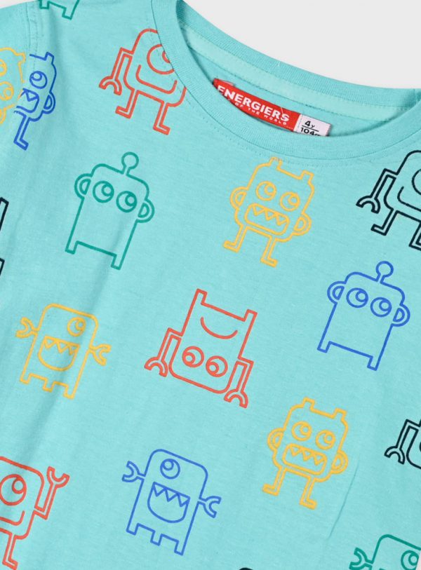 Set with printed t-shirt for boys
