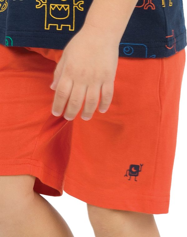 Set with printed t-shirt for boys