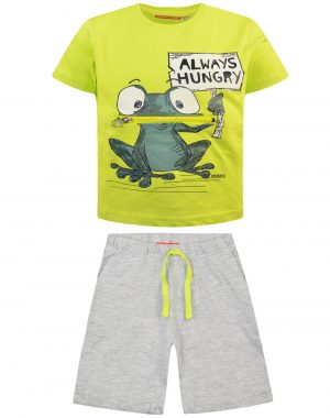 Jersey set print frog