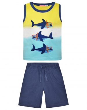 Jersey set print sharks