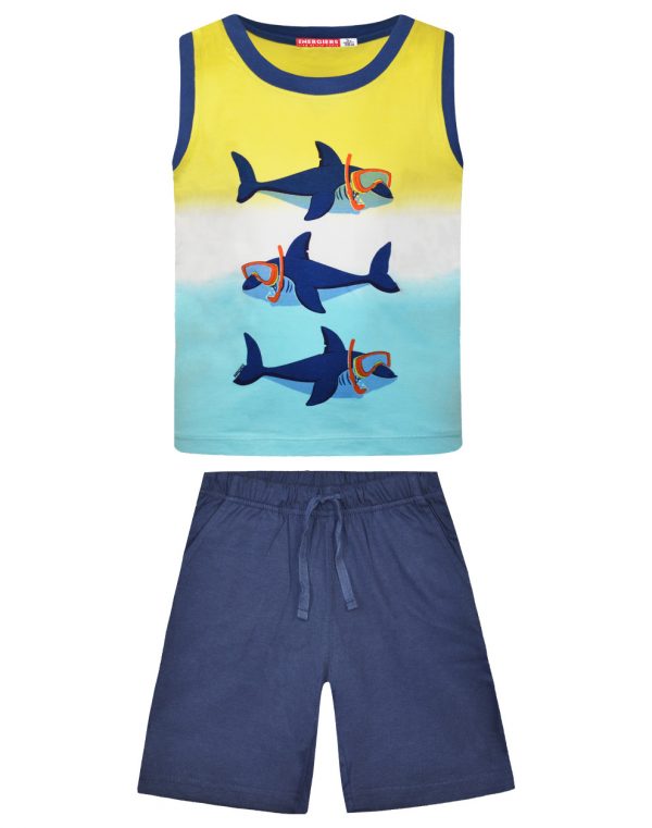 Jersey set print sharks