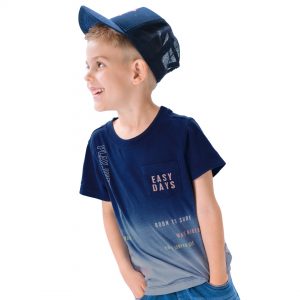 Boy΄s gradient t-shirt with prints