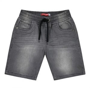 Boy΄s jean bermuda with elastic waistband