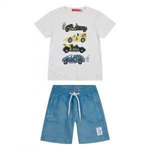 Παιδικό σετ αχνούδιαστο φούτερ 2 τεμάχια με τύπωμα στην μπλούζα για αγόρι