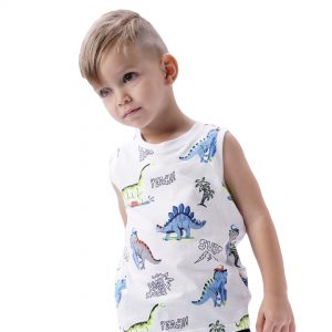 Boy΄s sleeveless shirt with print