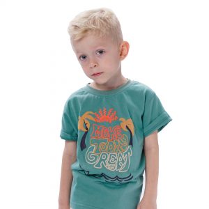 Boy΄s jersey t-shirt with print and pocket